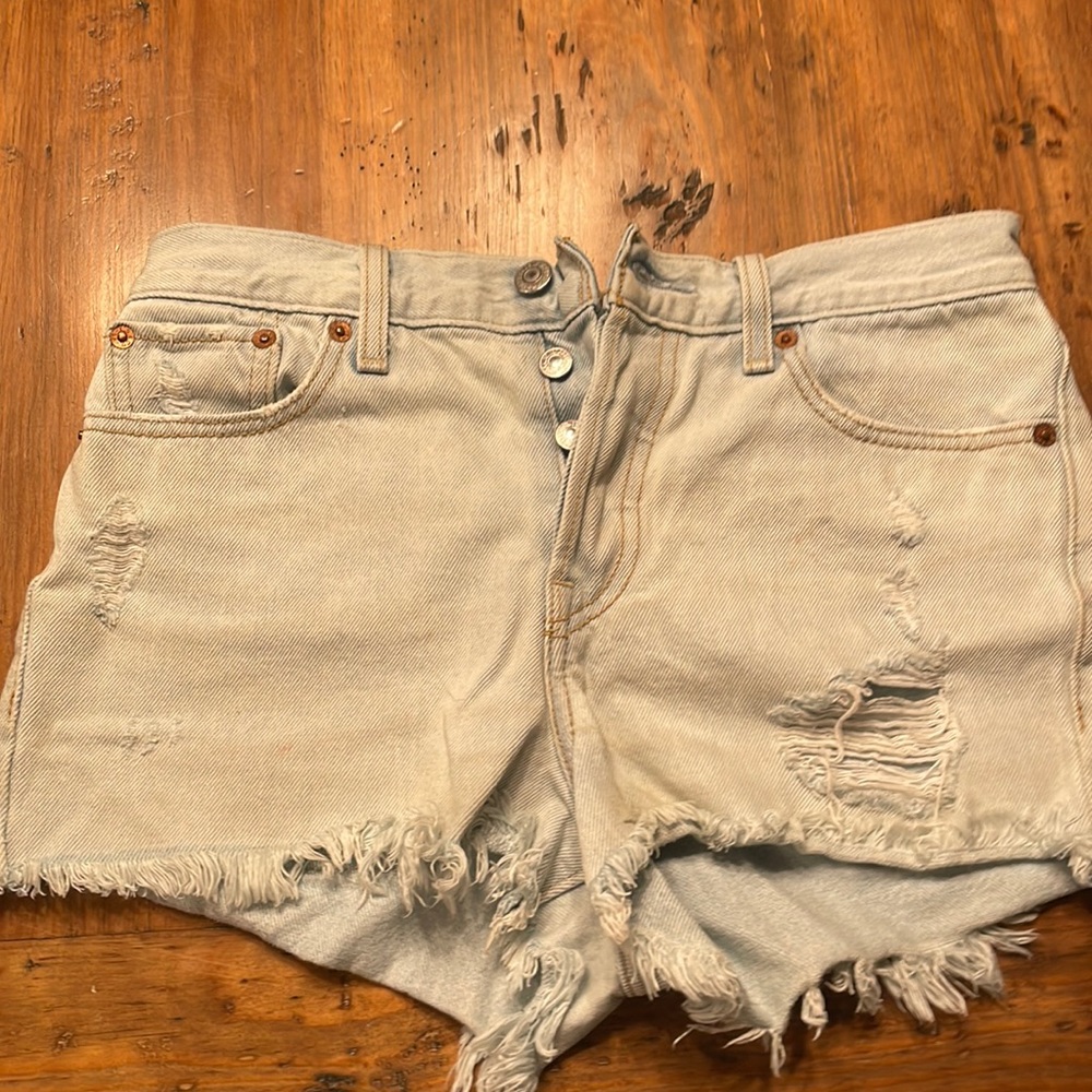 Blue jean shorts
